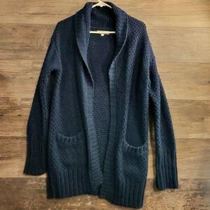 Cozy Bianca B Navy Open Front Cardigan